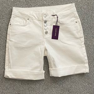 Brand new white shorts.